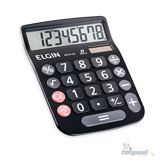Calculadora De Mesa 8 Digitos MV 4133 Elgin